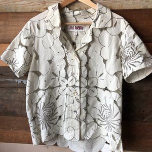 Jess Meany Embroidered French Cutwork Blouse